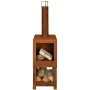 Esschert Design Chimenea exterior con sitio para leña oxidada FF298 by , Chimneys - Ref: Foro24-421282, Price: 185,60 €, Disc...