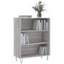 Estantería madera de ingeniería gris Sonoma 69,5x32,5x90 cm de , Librerías y estanterías - Ref: Foro24-828362, Precio: 56,18 ...