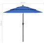 Sombrilla jardín 3 niveles palo de aluminio azul celeste 2,5 m by , Umbrellas - Ref: Foro24-313867, Price: 82,70 €, Discount: %
