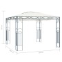 Cenador color crema 300x300 cm de , Carpas y cenadores - Ref: Foro24-48046, Precio: 291,07 €, Descuento: %