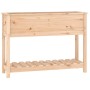 Jardinera con estante madera maciza de pino 111,5x34,5x81 cm von , Töpfe und Pflanzgefäße - Ref: Foro24-823766, Preis: 87,57 ...