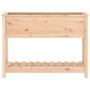 Jardinera con estante madera maciza de pino 111,5x34,5x81 cm von , Töpfe und Pflanzgefäße - Ref: Foro24-823766, Preis: 87,57 ...