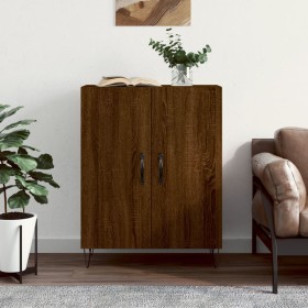 Aparador de madera de ingeniería marrón roble 69,5x34x90 cm de , Aparadores - Ref: Foro24-827723, Precio: 76,00 €, Descuento: %