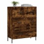 Aparador de madera de ingeniería roble ahumado 69,5x34x90 cm de , Aparadores - Ref: Foro24-827865, Precio: 79,16 €