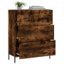 Aparador de madera de ingeniería roble ahumado 69,5x34x90 cm von , Sideboards - Ref: Foro24-827865, Preis: 79,21 €, Rabatt: %