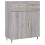 Aparador de madera de ingeniería gris Sonoma 69,5x34x90 cm by , Sideboards - Ref: Foro24-827962, Price: 90,52 €, Discount: %