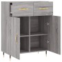 Aparador de madera de ingeniería gris Sonoma 69,5x34x90 cm by , Sideboards - Ref: Foro24-827962, Price: 90,52 €, Discount: %