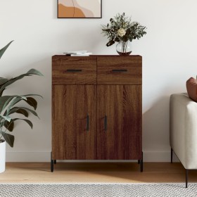 Aparador de madera de ingeniería marrón roble 69,5x34x90 cm von , Sideboards - Ref: Foro24-827995, Preis: 100,43 €, Rabatt: %