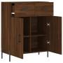 Aparador de madera de ingeniería marrón roble 69,5x34x90 cm de , Aparadores - Ref: Foro24-827995, Precio: 101,68 €