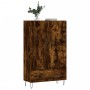 Aparador alto madera de ingeniería roble ahumado 69,5x31x115 cm by , Sideboards - Ref: Foro24-828233, Price: 70,07 €, Discoun...