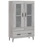Aparador alto madera de ingeniería gris Sonoma 69,5x31x115 cm de , Aparadores - Ref: Foro24-828322, Precio: 96,22 €