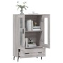 Aparador alto madera de ingeniería gris Sonoma 69,5x31x115 cm by , Sideboards - Ref: Foro24-828322, Price: 96,30 €, Discount: %