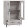 Aparador alto madera de ingeniería gris Sonoma 69,5x31x115 cm by , Sideboards - Ref: Foro24-828322, Price: 96,30 €, Discount: %