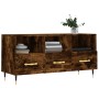 Mueble de TV madera de ingeniería roble ahumado 102x36x50 cm by , TV Furniture - Ref: Foro24-829017, Price: 77,86 €, Discount: %