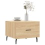 Mesa de centro madera contrachapada roble Sonoma 50x50x40 cm by , Coffee table - Ref: Foro24-829434, Price: 43,77 €, Discount: %