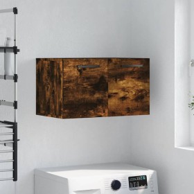 Armario de pared madera ingeniería roble ahumado 60x36,5x35 cm by , Lockers and storage cabinets - Ref: Foro24-830049, Price:...