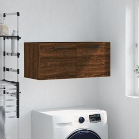 Armario de pared madera ingeniería marrón roble 80x36,5x35 cm von , Schließfächer und Lagerschränke - Ref: Foro24-830107, Pre...