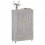 Aparador alto madera de ingeniería gris Sonoma 69,5x31x115 cm by , Sideboards - Ref: Foro24-830306, Price: 70,99 €, Discount: %