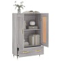 Aparador alto madera de ingeniería gris Sonoma 69,5x31x115 cm by , Sideboards - Ref: Foro24-830306, Price: 70,99 €, Discount: %