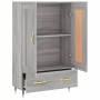 Aparador alto madera de ingeniería gris Sonoma 69,5x31x115 cm by , Sideboards - Ref: Foro24-830306, Price: 70,99 €, Discount: %