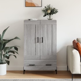 Aparador alto madera de ingeniería gris Sonoma 69,5x31x115 cm von , Sideboards - Ref: Foro24-830338, Preis: 79,28 €, Rabatt: %
