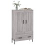 Aparador alto madera de ingeniería gris Sonoma 69,5x31x115 cm by , Sideboards - Ref: Foro24-830338, Price: 79,28 €, Discount: %