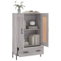 Aparador alto madera de ingeniería gris Sonoma 69,5x31x115 cm by , Sideboards - Ref: Foro24-830338, Price: 79,28 €, Discount: %