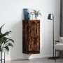 Armario de pared madera ingeniería roble ahumado 34,5x34x90 cm by , Sideboards - Ref: Foro24-830505, Price: 48,24 €, Discount: %