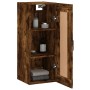 Armario de pared madera ingeniería roble ahumado 34,5x34x90 cm by , Sideboards - Ref: Foro24-830505, Price: 48,24 €, Discount: %