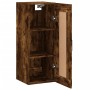 Armario de pared madera ingeniería roble ahumado 34,5x34x90 cm by , Sideboards - Ref: Foro24-830513, Price: 51,72 €, Discount: %