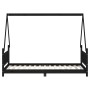 Estructura de cama para niños madera de pino negro 90x190 cm von , Kinderbetten und Betten für Kinder - Ref: Foro24-834509, P...