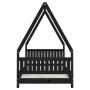 Estructura de cama para niños madera de pino negro 90x190 cm von , Kinderbetten und Betten für Kinder - Ref: Foro24-834509, P...