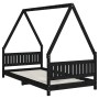 Estructura de cama para niños madera de pino negro 90x190 cm von , Kinderbetten und Betten für Kinder - Ref: Foro24-834509, P...