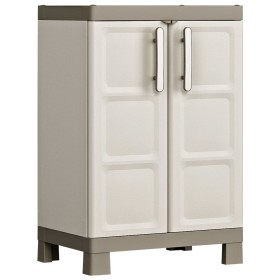 Keter Armario bajo almacenaje Excellence beige y taupe 97 cm by , Lockers and storage cabinets - Ref: Foro24-46640, Price: 12...