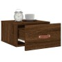 Mesitas de noche de pared 2 uds color roble marrón 35x35x20 cm by , Lockers and storage cabinets - Ref: Foro24-829787, Price:...