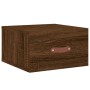 Mesitas de noche de pared 2 uds color roble marrón 35x35x20 cm by , Lockers and storage cabinets - Ref: Foro24-829787, Price:...