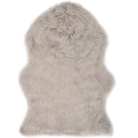 Alfombra de piel de oveja sintética gris claro 60x90 cm by , Rugs - Ref: Foro24-284712, Price: 27,72 €, Discount: %