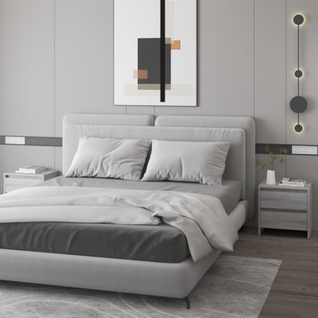 Mesita noche 2 uds madera ingeniería gris Sonoma 45x34,5x44,5cm von , Nachttische - Ref: Foro24-813041, Preis: 80,63 €, Rabat...