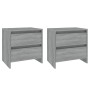Mesita noche 2 uds madera ingeniería gris Sonoma 45x34,5x44,5cm von , Nachttische - Ref: Foro24-813041, Preis: 80,63 €, Rabat...