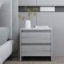 Mesita noche 2 uds madera ingeniería gris Sonoma 45x34,5x44,5cm de , Mesitas de noche - Ref: Foro24-813041, Precio: 86,45 €