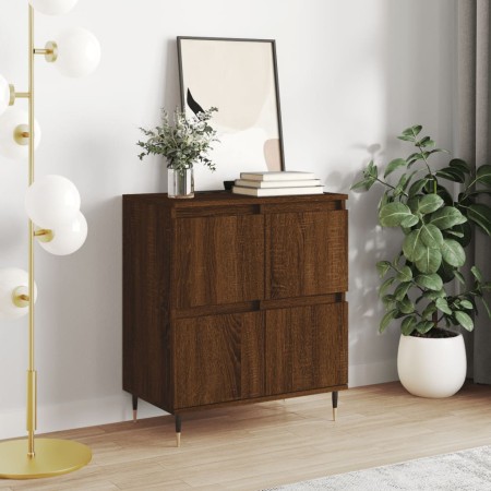 Aparador madera contrachapada marrón roble 60x35x70 cm by , Sideboards - Ref: Foro24-831211, Price: 76,54 €, Discount: %