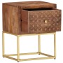 Mesita de noche de madera maciza de mango 40x30x50 cm by , Nightstands - Ref: Foro24-286554, Price: 130,44 €, Discount: %