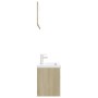 Set de muebles de baño madera ingeniería blanco y roble Sonoma von , Badezimmermöbel - Ref: Foro24-3071347, Preis: 345,33 €, ...