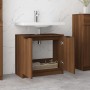 Armario baño madera contrachapada roble marrón 64,5x33,5x59 cm by , Lockers and storage cabinets - Ref: Foro24-817065, Price:...