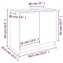 Armario baño madera contrachapada roble marrón 64,5x33,5x59 cm by , Lockers and storage cabinets - Ref: Foro24-817065, Price:...