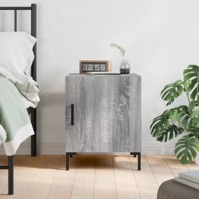 Mesita de noche madera de ingeniería gris Sonoma 40x40x50 cm by , Nightstands - Ref: Foro24-827576, Price: 34,88 €, Discount: %