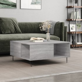 Mesa de centro madera contrachapada gris Sonoma 80x80x36,5 cm by , Coffee table - Ref: Foro24-830786, Price: 60,26 €, Discoun...