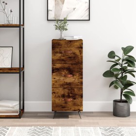 Aparador madera de ingeniería roble ahumado 34,5x34x90 cm von , Sideboards - Ref: Foro24-828577, Preis: 69,08 €, Rabatt: %