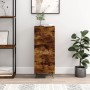 Aparador madera de ingeniería roble ahumado 34,5x34x90 cm by , Sideboards - Ref: Foro24-828577, Price: 69,94 €, Discount: %