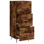 Aparador madera de ingeniería roble ahumado 34,5x34x90 cm de , Aparadores - Ref: Foro24-828577, Precio: 69,85 €